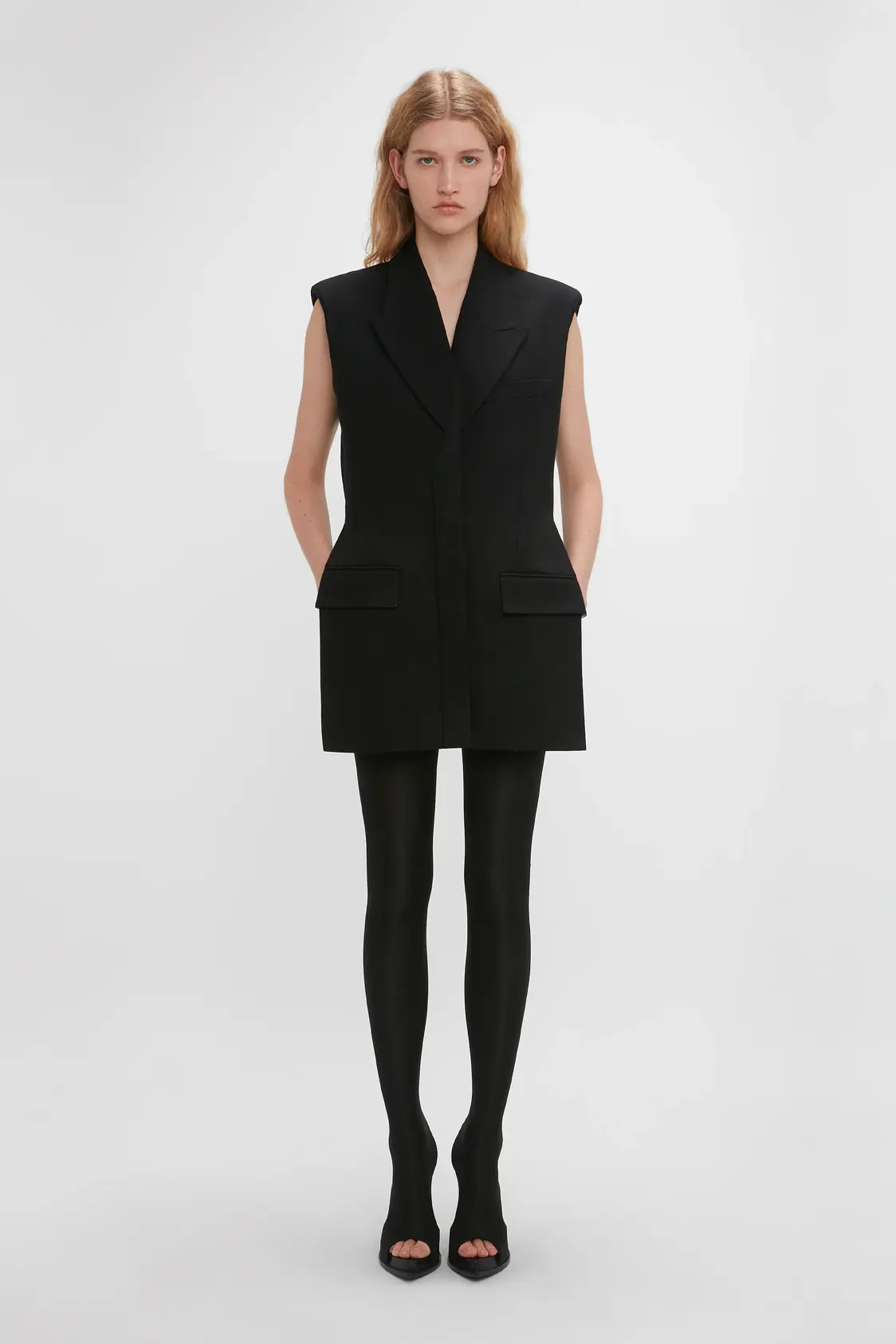 Americana marinera oversize negra