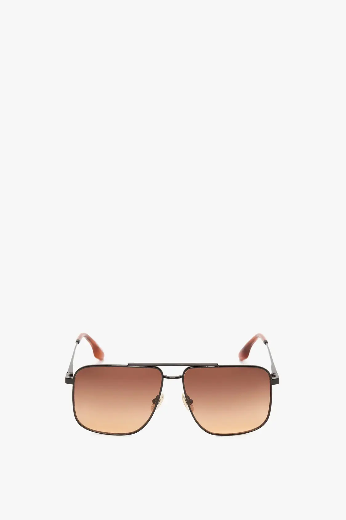 Gafas de sol rectangulares con montura dorada